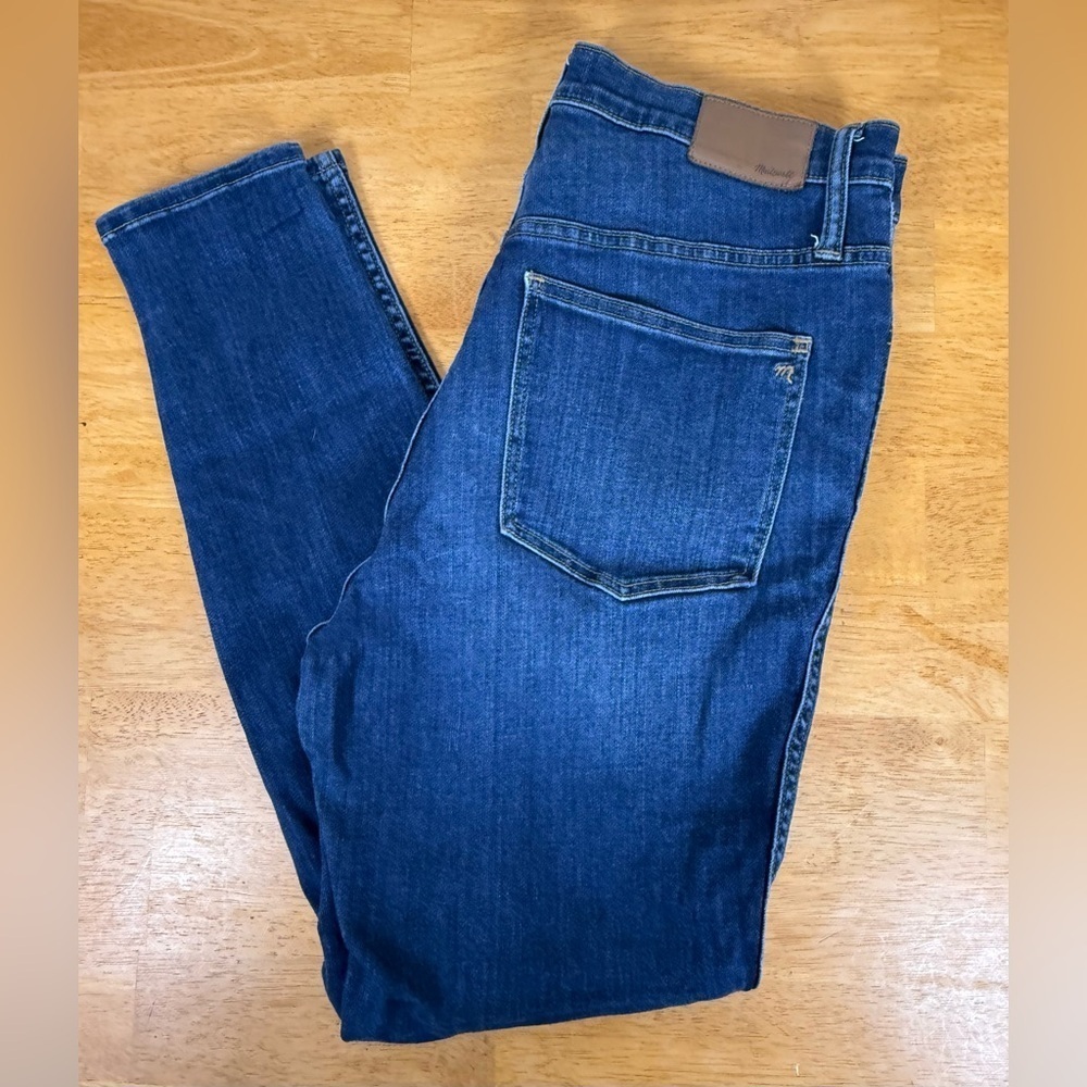 Madewell Women's 10” High Rise Skinny Jeans Size 31 Medium Wash Pockets - Picture 1 of 11